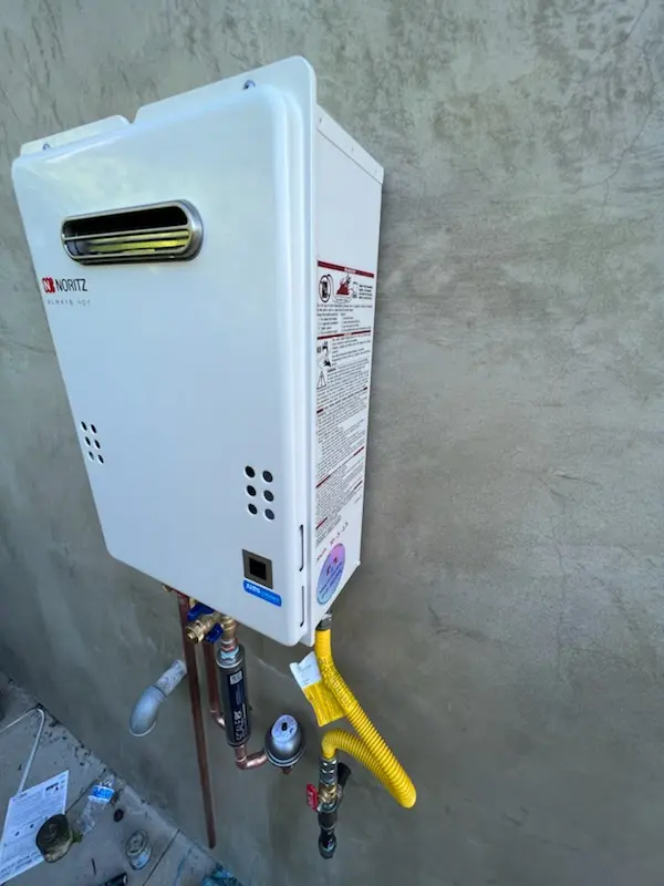 Tankless water heater installation for The Glen at Greenfields homes